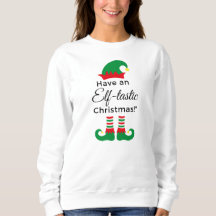 Kerst Sweatshirt Dames - Elf-tastic!