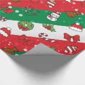 Kerst symmetrisch ontwerp cadeaupapier (Hoek)