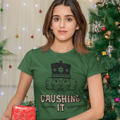 Kerst-T-shirt 'Crushing It Nutcracker' T-shirt