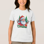 Kerst T-shirt design en witte achtergrond (Voorkant)