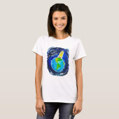 Kerst T-shirt "Een vermoeide wereld" (Voorkant volledig)
