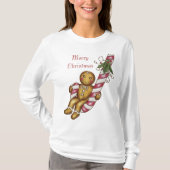 Kerst T-shirt Gingerbread Merry Christmas (Voorkant)