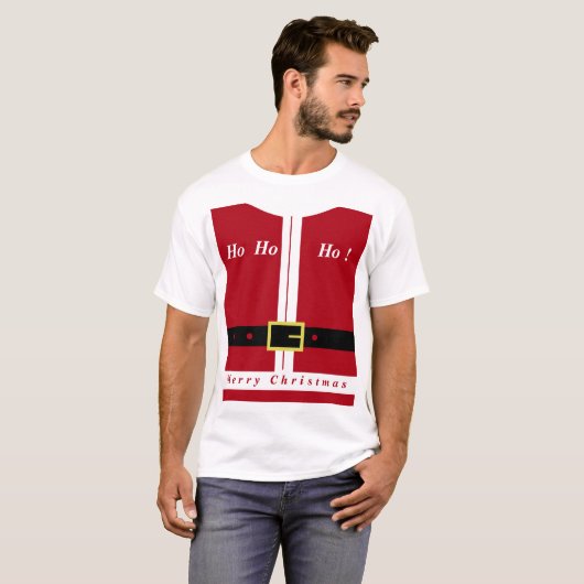 Kerst T-shirt Grappig Sinterklaas Design Gift (Voorkant volledig)