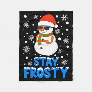 Kerst T-shirt Grappige Vorstige Kerstmis Cool Snee Fleece Deken