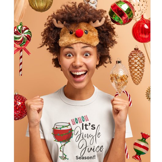 Kerst T-shirt - Ho Ho Ho Het is Jingle Juice Zee
