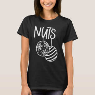 Kerst T-shirt met borstnoten bijpassende koppel bo