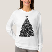 Kerst T-shirt met lange mouwen voor dames (Voorkant)