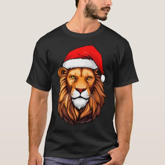 Kerst T-shirt met leeuw (Voorkant)