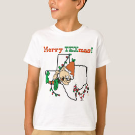 Kerst-T-shirt met Merry Texmas T-shirt