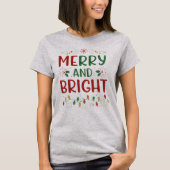 Kerst T-shirt met vrolijke kerstboodschap,Feesteli (Voorkant)