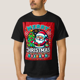 Kerst T-shirt ontwerp groene boom met Sinta