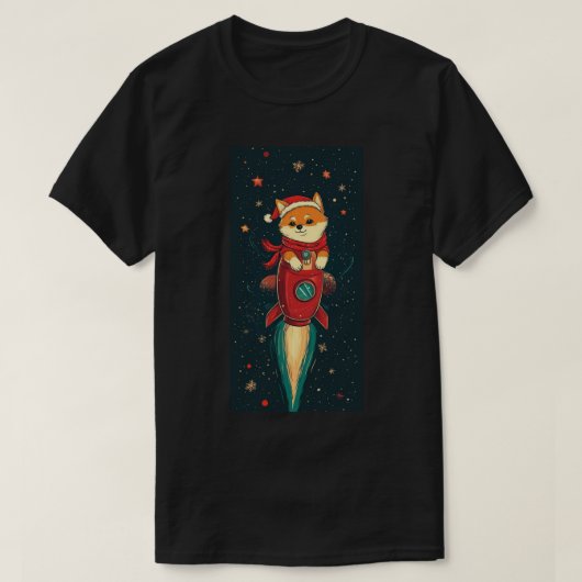 Kerst T-shirt Shiba Inu Doge (Design voorkant)