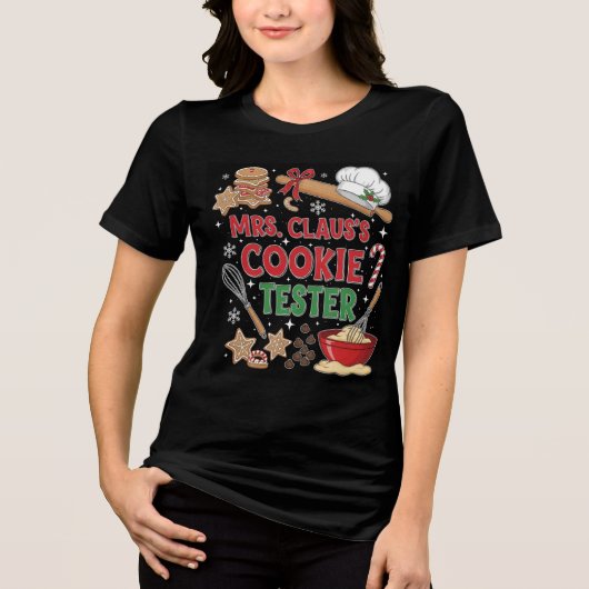 Kerst T-shirt voor bakkers Cookie liefhebbers (Voorkant)