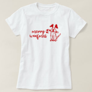 Kerst T-Shirt voor honden - vrolijk kerstfeest voo
