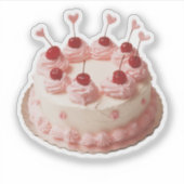  kerst taart sticker (Voorkant)