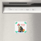 Kerst Tabby Kat Magneet (Insitu (Vaatwasser))