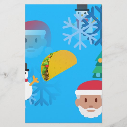 kerst taco emoji briefpapier (Voorkant)