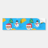 kerst taco emoji bumpersticker (Voorkant)