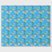 kerst taco emoji cadeaupapier (Vlak)