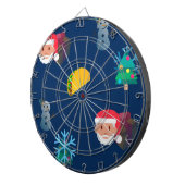 kerst taco emoji dartbord (Voorkant Rechts)