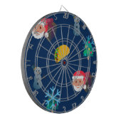 kerst taco emoji dartbord (Voorkant Links)