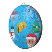 kerst taco emoji dartbord (Voorkant Rechts)