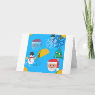 kerst taco emoji feestdagen kaart