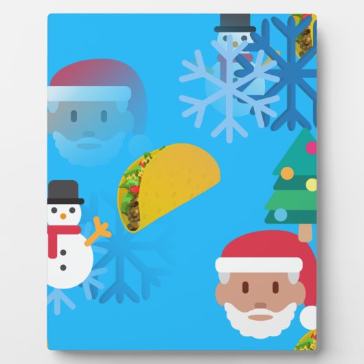 kerst taco emoji fotoplaat (Voorkant)