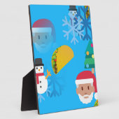 kerst taco emoji fotoplaat (Zijkant)