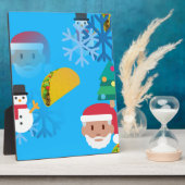 kerst taco emoji fotoplaat (Zijkant)