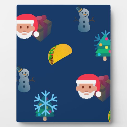 kerst taco emoji fotoplaat (Voorkant)