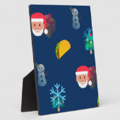 kerst taco emoji fotoplaat (Zijkant)