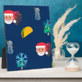 kerst taco emoji fotoplaat (Zijkant)