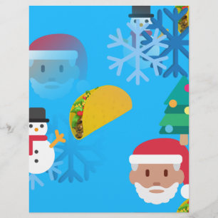 kerst taco emoji gepersonaliseerd briefhoofd