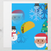 kerst taco emoji gepersonaliseerd briefhoofd (Voorkant / Achterkant)