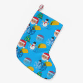 kerst taco emoji kleine kerstsok (Voorkant (Hangend))