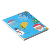 kerst taco emoji notitieblok (Schuin)