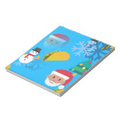 kerst taco emoji notitieblok (Linkerzijde)