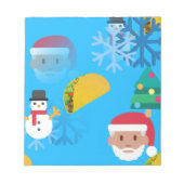 kerst taco emoji notitieblok (Voorkant)