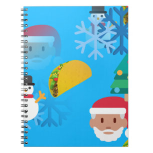 kerst taco emoji notitieboek
