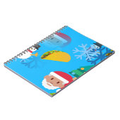 kerst taco emoji notitieboek (Linkerzijde)