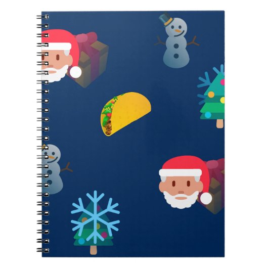 kerst taco emoji notitieboek (Voorkant)
