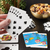 kerst taco emoji pokerkaarten (Insitu)