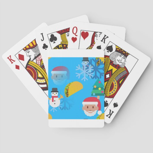 kerst taco emoji pokerkaarten (Achterkant)