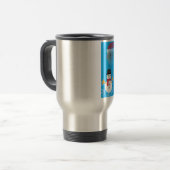 kerst taco emoji reisbeker (Voorkant links)