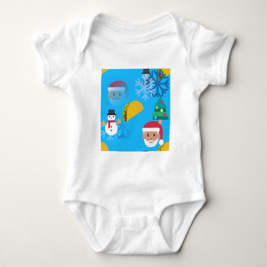 kerst taco emoji romper (Voorkant)