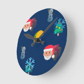 kerst taco emoji ronde klok (Hoek)