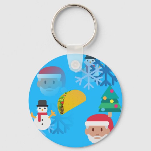 kerst taco emoji sleutelhanger (Voorkant)
