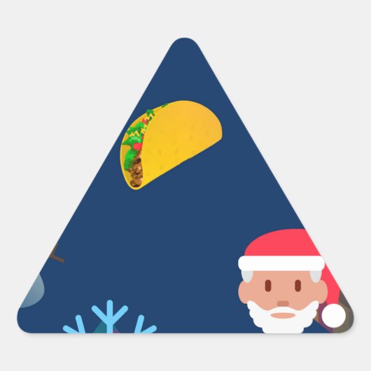 kerst taco emoji sticker (Voorkant)
