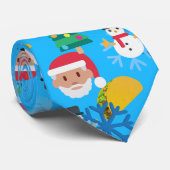 kerst taco emoji stropdas (Opgerold)
